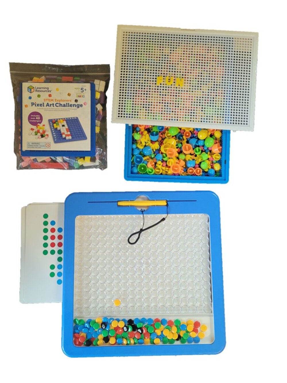 Set of 3 Fine Motor Stem Toys